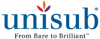 Unisub logo with tagline from bare to brilliant,