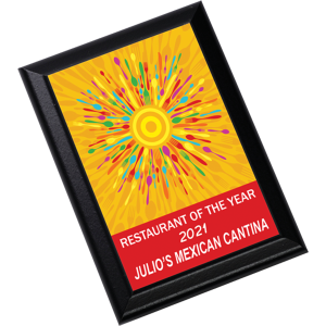 MDF Black Ogee Edge Plaque - 5669