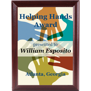 MDF Cherry Ogee Edge Plaque - 1006