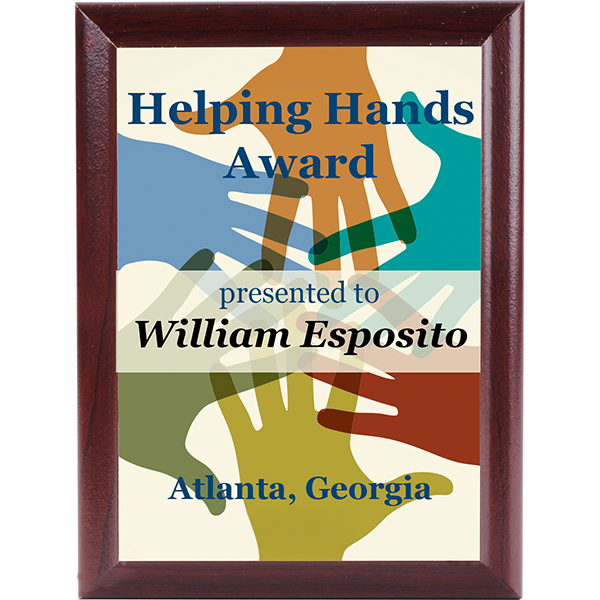 MDF Cherry Ogee Edge Plaque - 1006 - Image 2