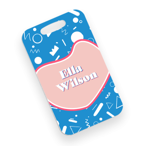 Aluminum Rectangle Bag Tag - 4621