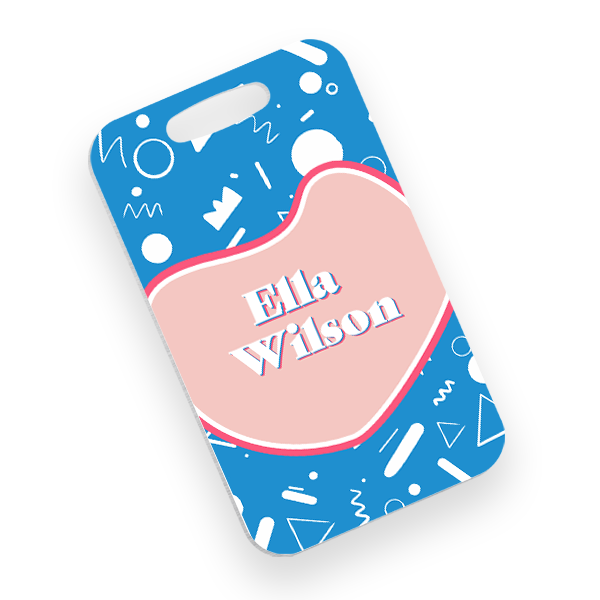 Aluminum Rectangle Bag Tag - 4621 - Image 2