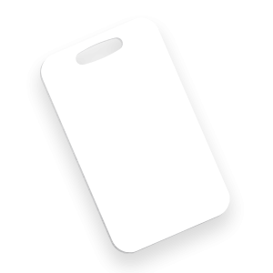 Aluminum Rectangle Bag Tag - 4621