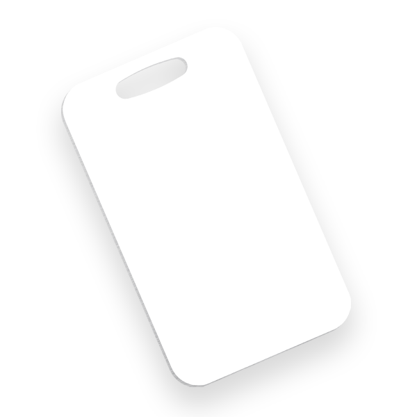 Aluminum Rectangle Bag Tag - 4621