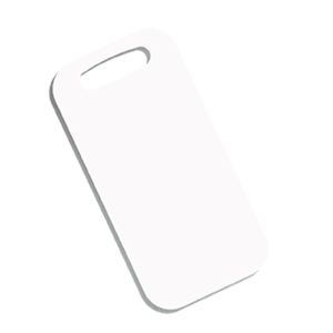 Aluminum Rectangle Bag Tag - 4624