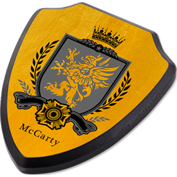 MDF Chamfered Edge Large Shield Plaque - 5616 - Image 2