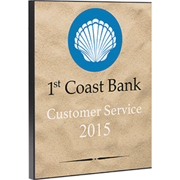 MDF Black Flat Edge Rectangle Plaque - 5664 - Image 2