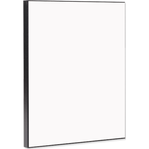 MDF Black Flat Edge Rectangle Plaque - 5664