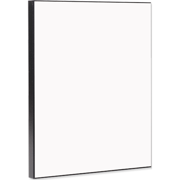 MDF Black Flat Edge Rectangle Plaque - 5664