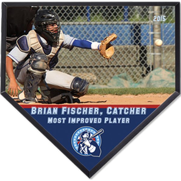 MDF Chamfered Edge Large Home Plate Plaque - 5680 - Image 2