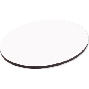 Medium Density Fiberboard (MDF) Cross Plaque, Oval Tile Insert Only - 5726