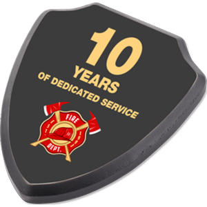 MDF Chamfered Edge Small Shield Plaque - 5745