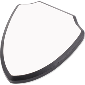 MDF Chamfered Edge Small Shield Plaque - 5745
