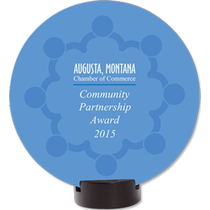 Medium Density Fiberboard (MDF) Round Streamline Award - 5811