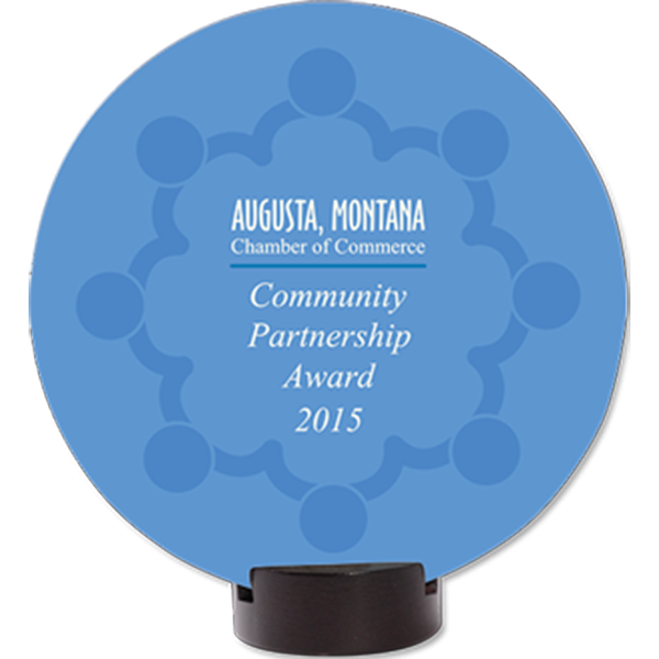 Medium Density Fiberboard (MDF) Round Streamline Award - 5811 - Image 2