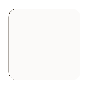 High-Density Fiberboard (HDF) Square Coaster with Raw Back – 4026