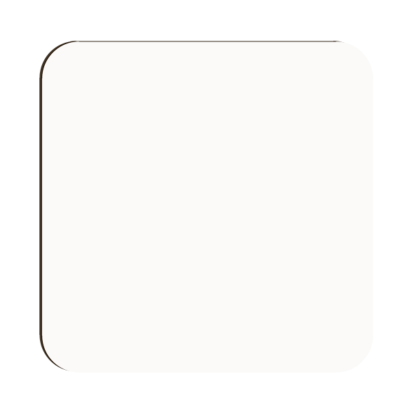 High-Density Fiberboard (HDF) Square Coaster with Raw Back – 4026