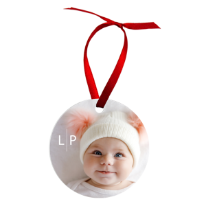 Aluminum Round Ornament, 2-Sided – 4170