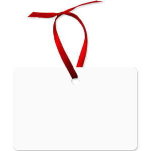 Aluminum Rectangle, Landscape (Horizontal) Ornament, 2-Sided – 4173