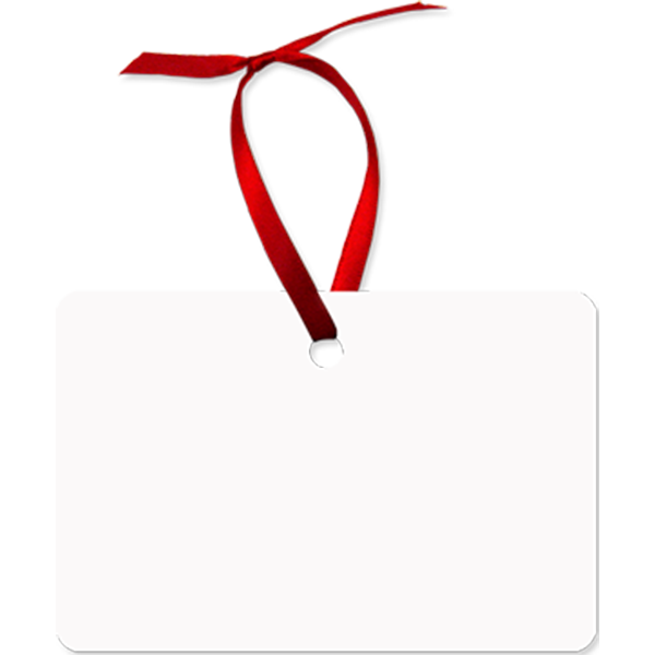 Aluminum Rectangle, Landscape (Horizontal) Ornament, 2-Sided – 4173