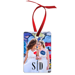 Aluminum Rectangle, Portrait (Vertical) Ornament, 2-Sided – 4174