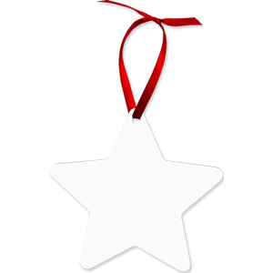 Aluminum Star Ornament, 2-Sided – 4331
