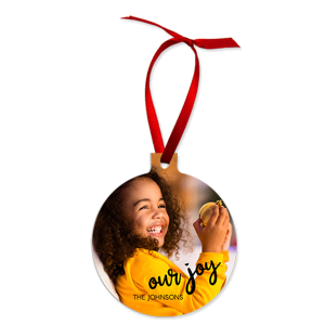 Aluminum Ball Ornament, 2-Sided – 4335