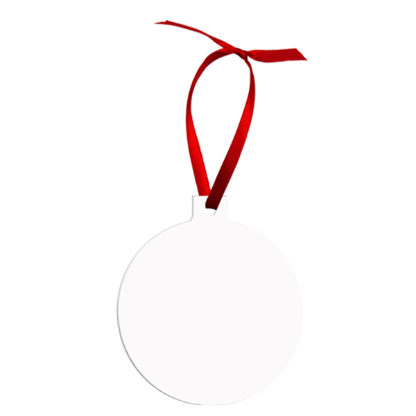 Aluminum Ball Ornament, 2-Sided – 4335