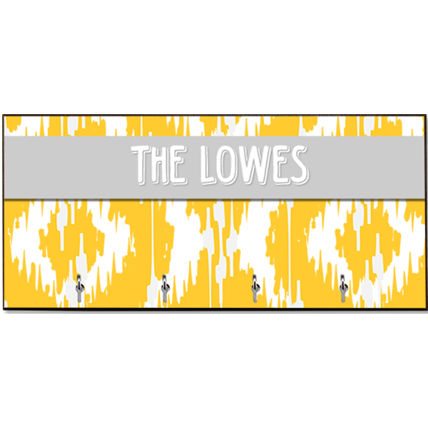 MDF Key Hanger with 4 Silver Hooks – 4392 - Image 2