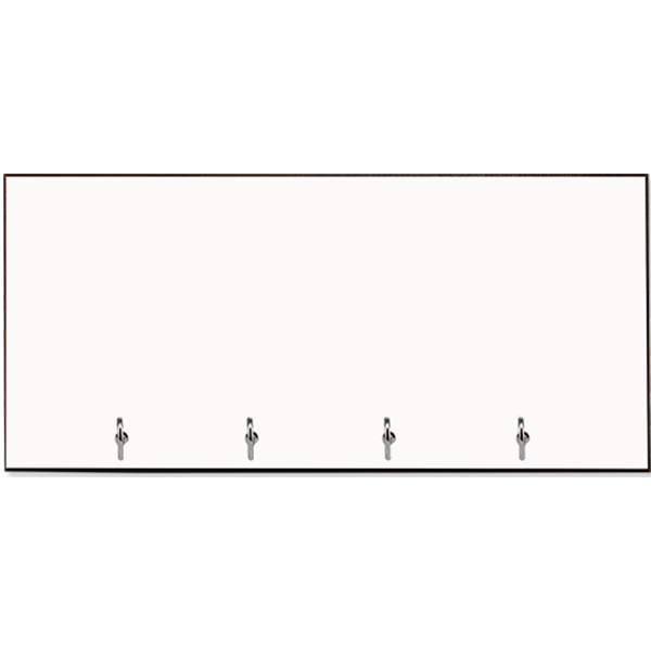 MDF Key Hanger with 4 Silver Hooks – 4392