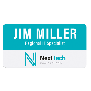 Aluminum Rectangle Name Badge – 4466