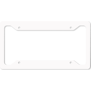 Aluminum License Plate Frame with Original 4 Notches – 4566