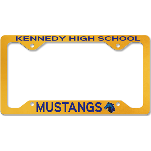 Aluminum License Plate Frame with Slim Line 4 Notches – 4568