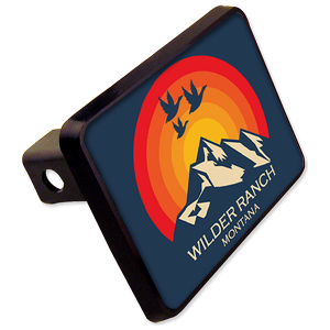 Aluminum Trailer Hitch Cover Kit for 2” Post with Rectangle Insert – 4573