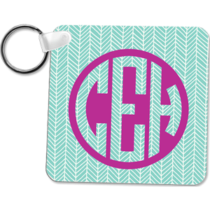 Aluminum Square 1-Sided Key Chain – 4600