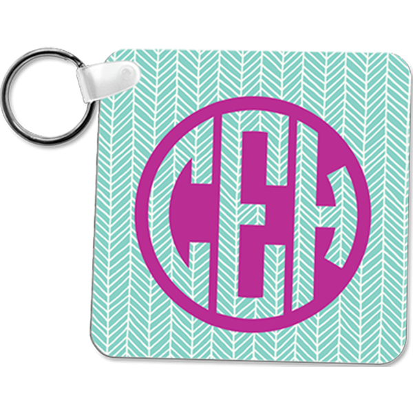 Aluminum Square 1-Sided Key Chain – 4600 - Image 2