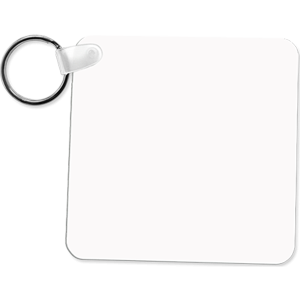 Aluminum Square 1-Sided Key Chain – 4600