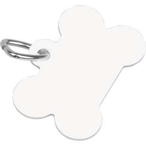 Aluminum Dog Bone Shape Pet Tag with Tab – 4738