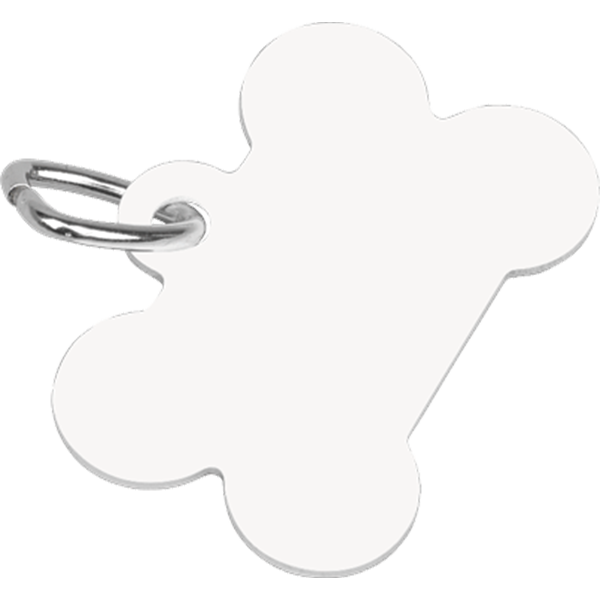 Aluminum Dog Bone Shape Pet Tag with Tab – 4738
