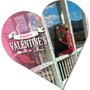 High Density Fiberboard (HDF) Heart Puzzle, 25 pcs – 4745