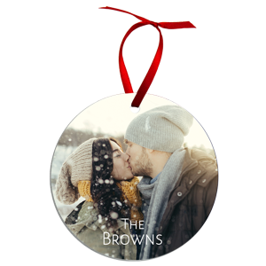 Aluminum Large Round Ornament, 2-Sided – 4849