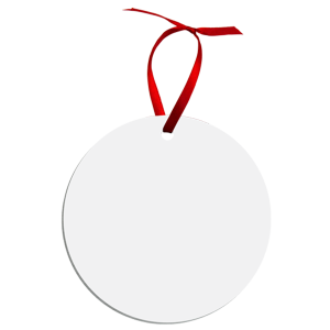 Aluminum Large Round Ornament, 2-Sided – 4849