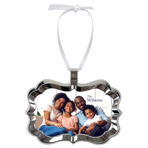 Aluminum Framed Benelux Shape Ornament w/ AL Insert, 1-Sided – 4923