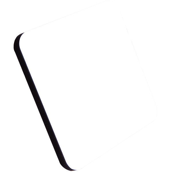 Medium Density Fiberboard (MDF) Square Premium Coaster with Cork Back – 4933