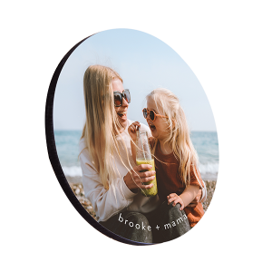 Medium Density Fiberboard (MDF) Round Premium Coaster with Cork Back – 4934