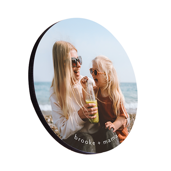 Medium Density Fiberboard (MDF) Round Premium Coaster with Cork Back – 4934 - Image 2