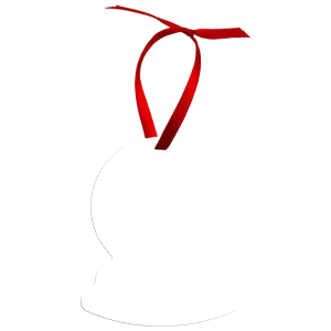 Aluminum Snow Globe Ornament, 2-Sided – 4935