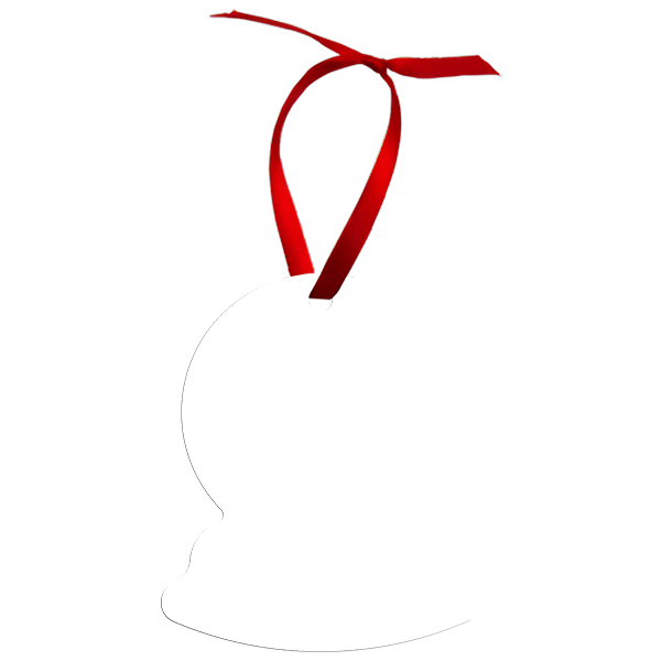 Aluminum Snow Globe Ornament, 2-Sided – 4935