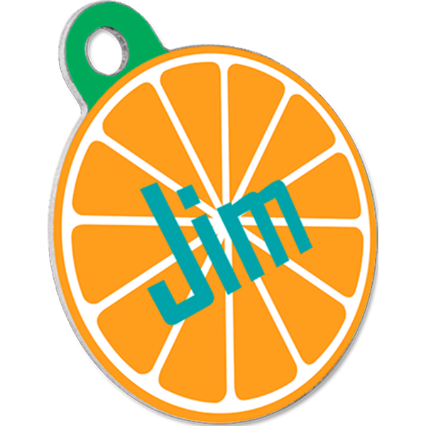 Aluminum Round Pet Tag with Tab – 5773 - Image 2