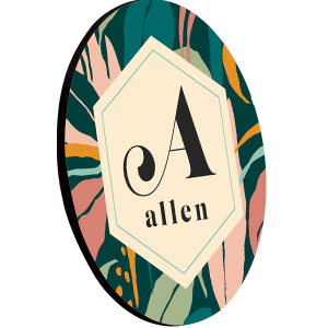 High-Density Fiberboard (HDF) Round Coaster with Cork Back – 5822